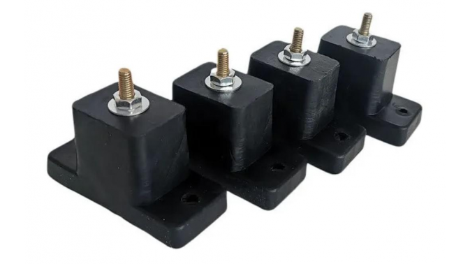 Soporte Piso Goma Antivibración PACK 4 PCS