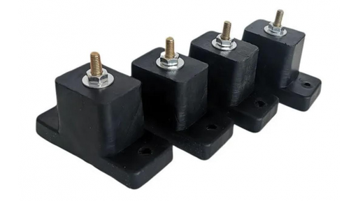 [MT-SPGOM] Soporte Piso Goma Antivibración PACK 4 PCS