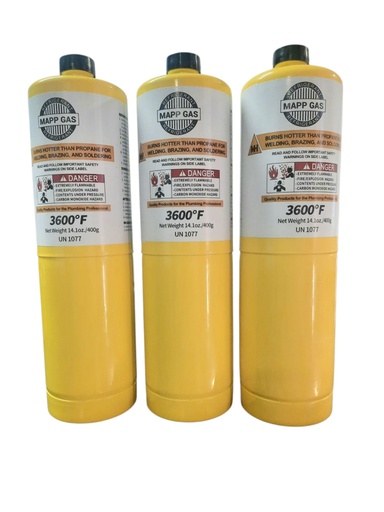 Kit Gas Mapp 400 G x3